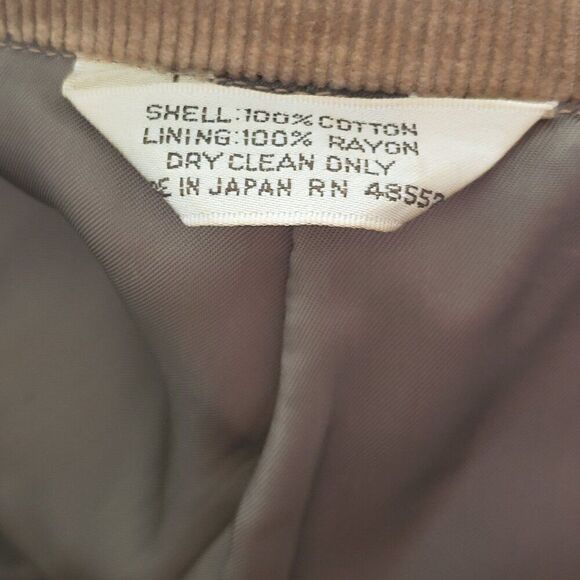 Cambridge Classics VTG Corduroy Blazer Jacket Size 44 Reg Elbow Patch Chin Strap - Picture 12 of 12